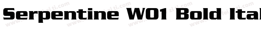 Serpentine W01 Bold Italic字体转换